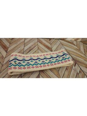 Stowe Woolens Fair Isle Wool Ski Head Band Ear Warmer